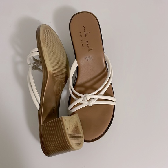 “MILA PAOLI” Brown white strap Sandals - Picture 2 of 2